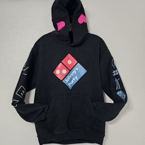 Los Angeles Apparel 14oz Heavy Fleece Hoodie “Johnny’s Party” Made in USA S/M sz